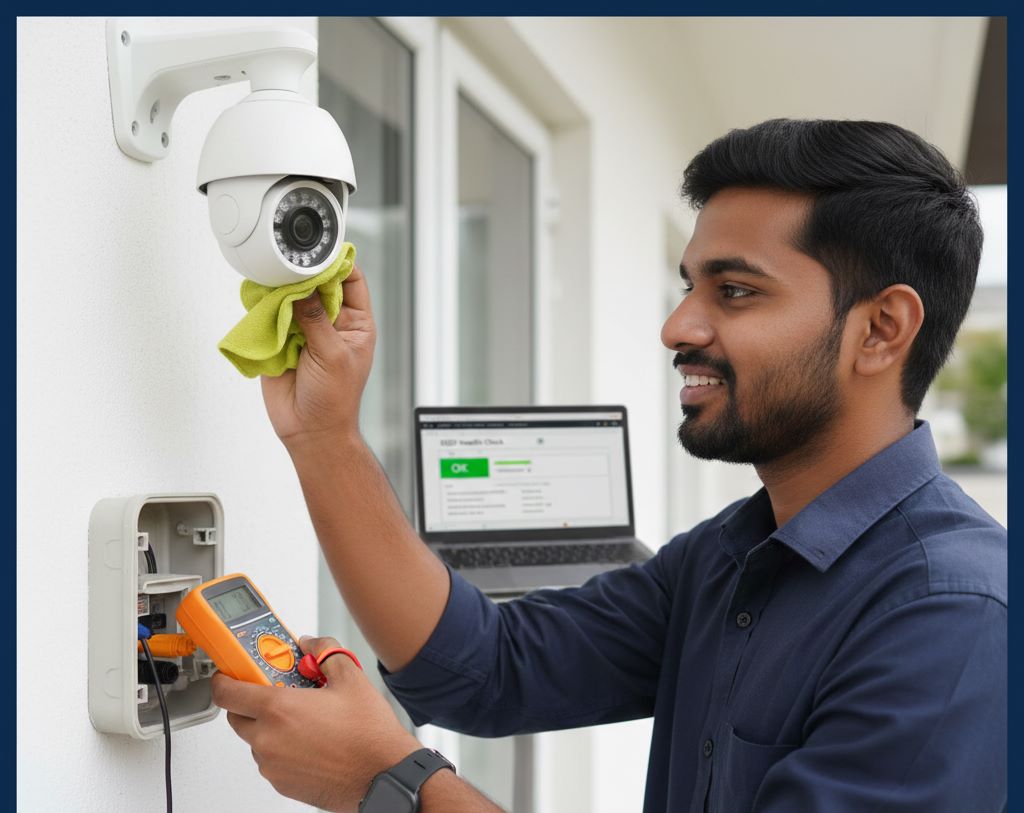CCTV camera maintenance tips and common repair guide in Malayalam